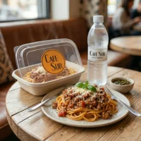 Fideos con salsa