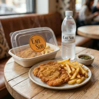 Milanesa con papas fritas